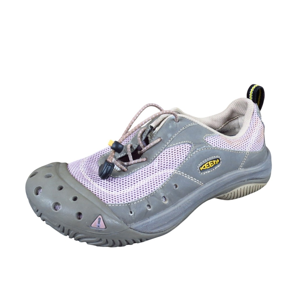 KEEN Aqua Stop Women Water Sports Sneaker 7 Hiking Trail Gray Lavender Mesh